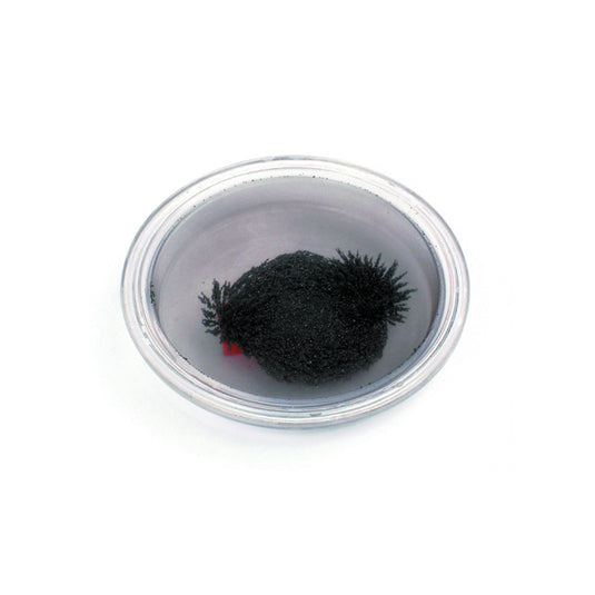 Envase transparente cerrado con limaduras de hierro Ø 85mm (10uds)