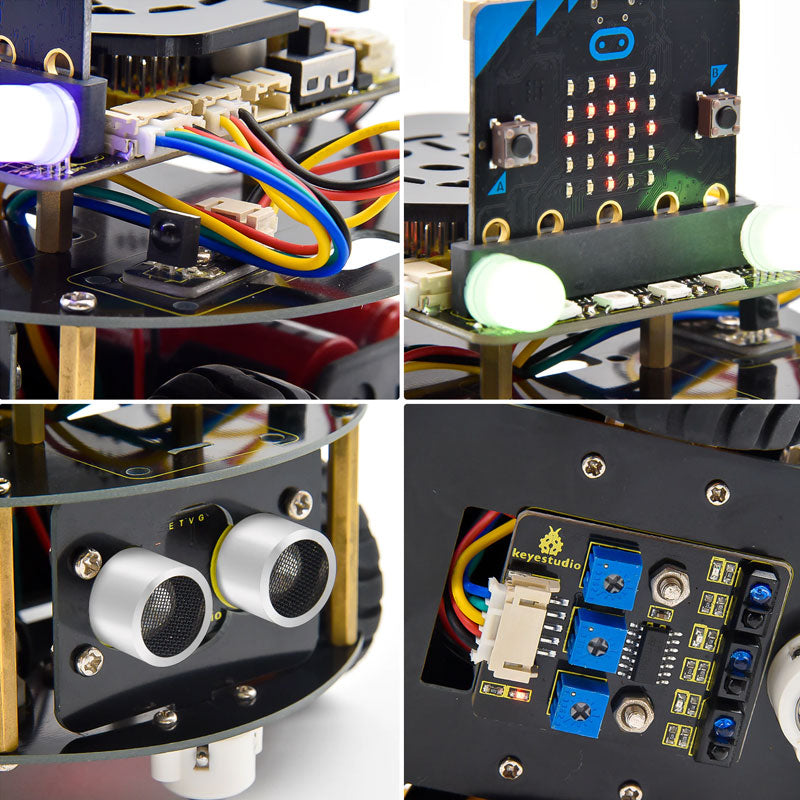 Load image into Gallery viewer, Mini Smart Turtle STEAM Micro:bit Keyestudio Robot Car (without board)