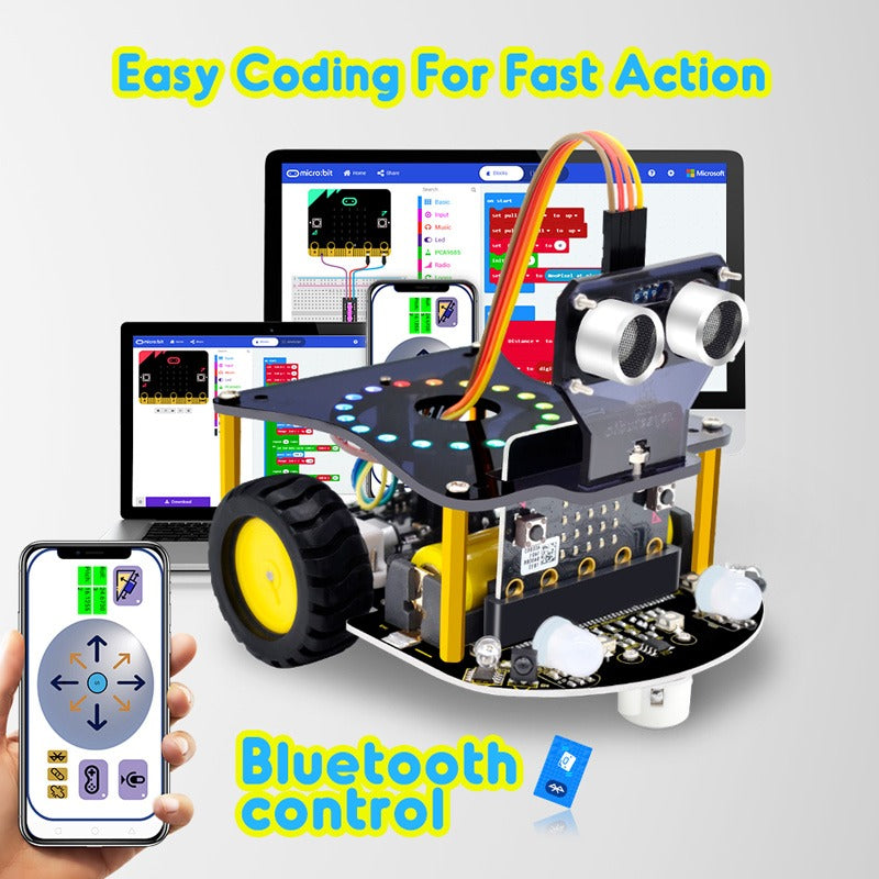 Load image into Gallery viewer, Micro:bit Mini Smart Car Robot V2.0 (without Micro:bit board)