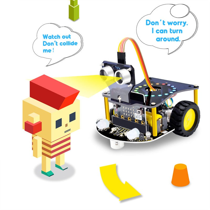 Load image into Gallery viewer, Micro:bit Mini Smart Car Robot V2.0 (without Micro:bit board)