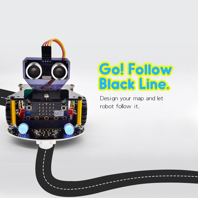 Load image into Gallery viewer, Micro:bit Mini Smart Car Robot V2.0 (without Micro:bit board)
