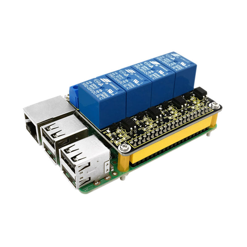 Carregar imagem para visualizador de galeria, Shield Relé 4 canais Raspberry Pi Keyestudio
