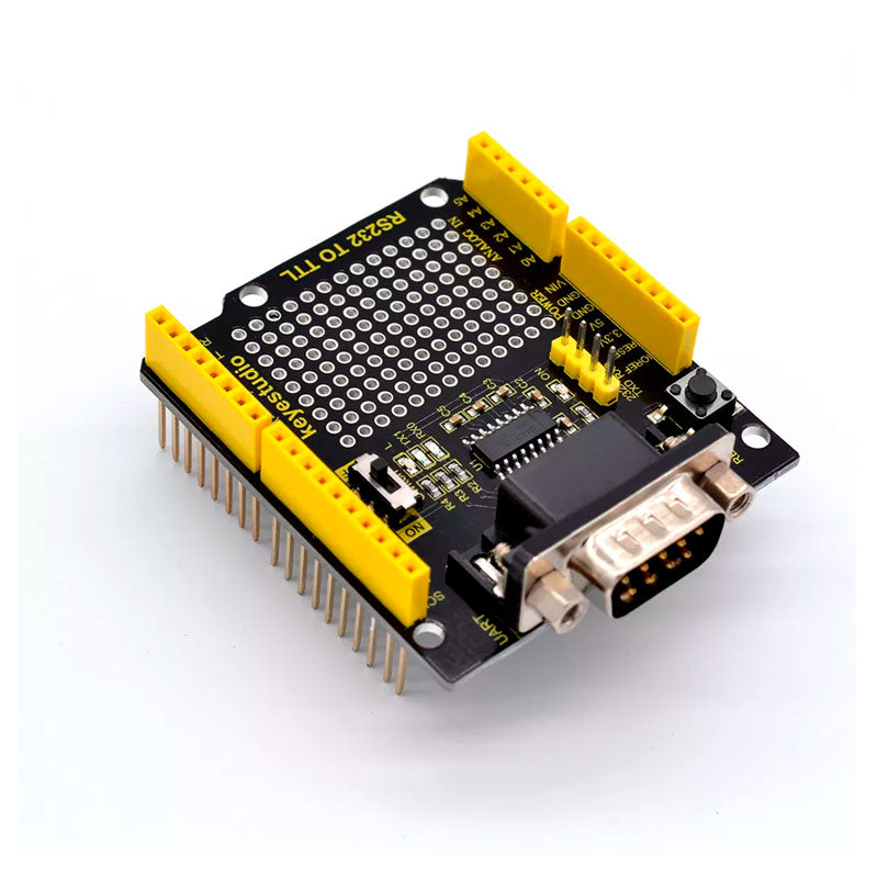 Carregar imagem para visualizador de galeria, Shield com RS232 para conversão TTL compatível com Arduino Keyestudio
