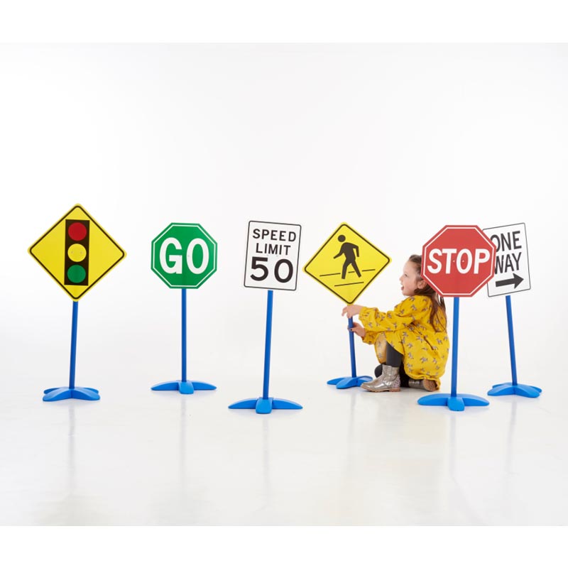 Load image into Gallery viewer, Set of 6 traffic signs