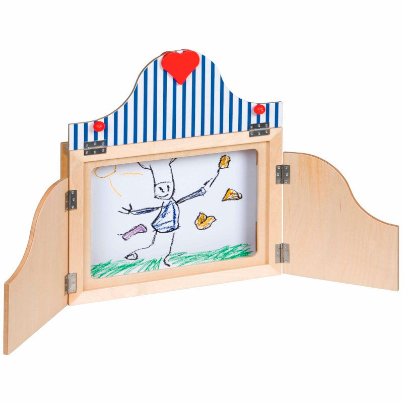 Cargue la imagen en el visor de la galería, Teatro de marionetas de mesa de madera