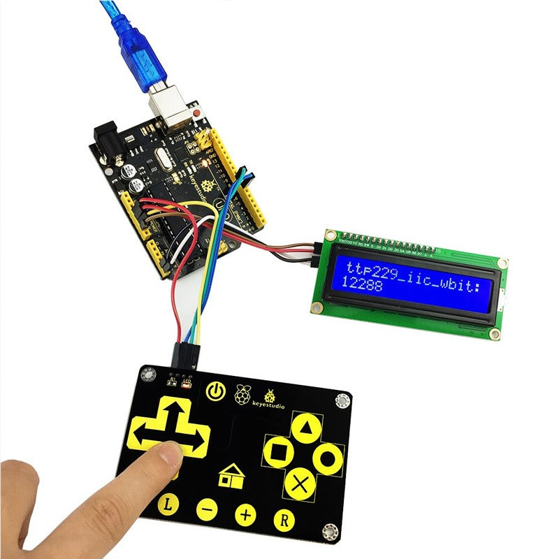 Carregar imagem para visualizador de galeria, Teclado touch de 16 teclas Arduino Keyestudio