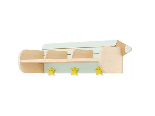 3-seater hanger shelf