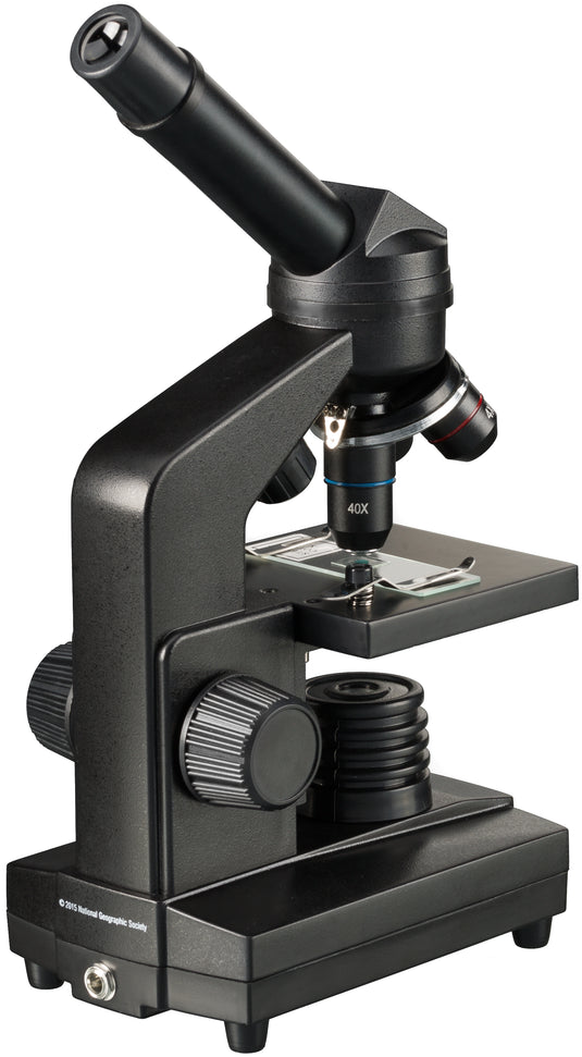Microscópio NATIONAL GEOGRAPHIC 40x-1280x com suporte para smartphone