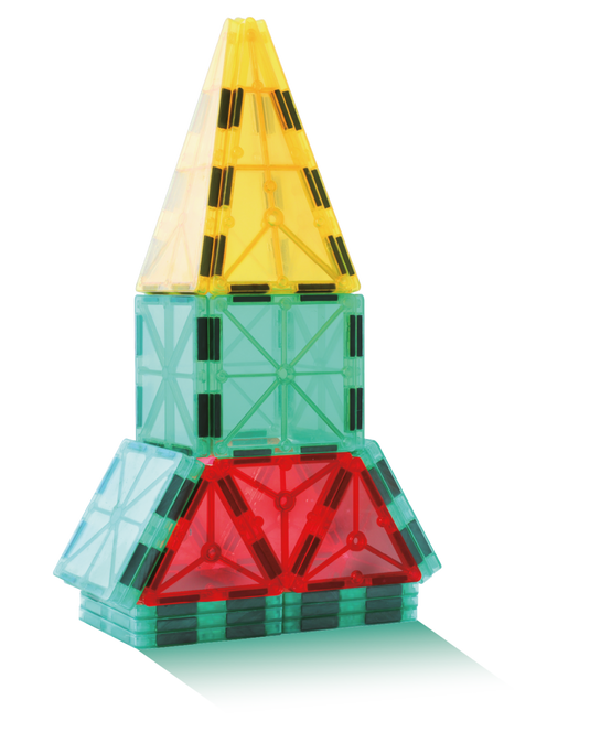 Azulejos Magnéticos 3D Coloridos – Jogo de Construção