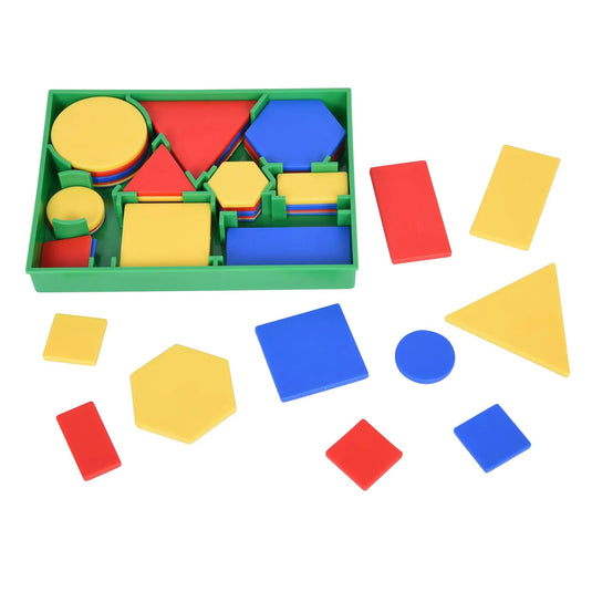 Set de 60 bloques lógicos de PVC de colores