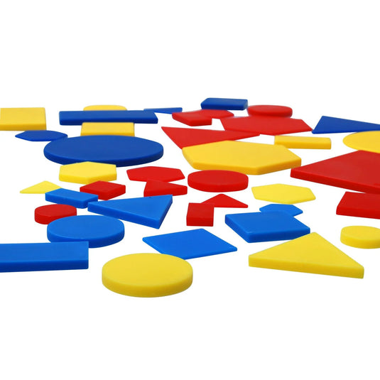 Set de 60 bloques lógicos de PVC de colores