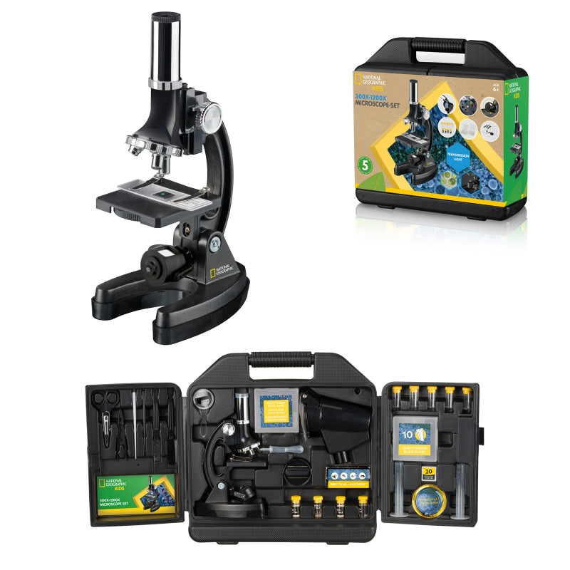 Carregar imagem para visualizador de galeria, Microscópio 300x–1200x NATIONAL GEOGRAPHIC com Mala
