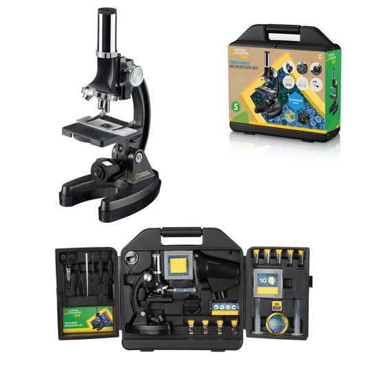 Microscópio 300x–1200x NATIONAL GEOGRAPHIC com Mala