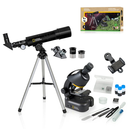 Conjunto National Geographic telescópio + microscópio