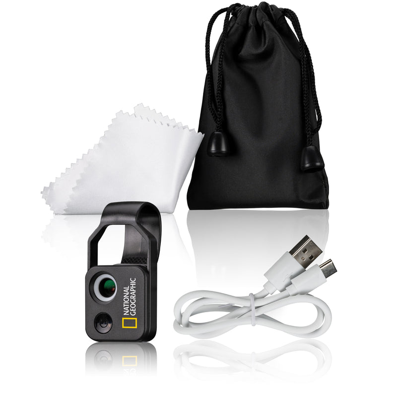 Load image into Gallery viewer, NATIONAL GEOGRAPHIC Microscópio 200x para smartphone com CPL
