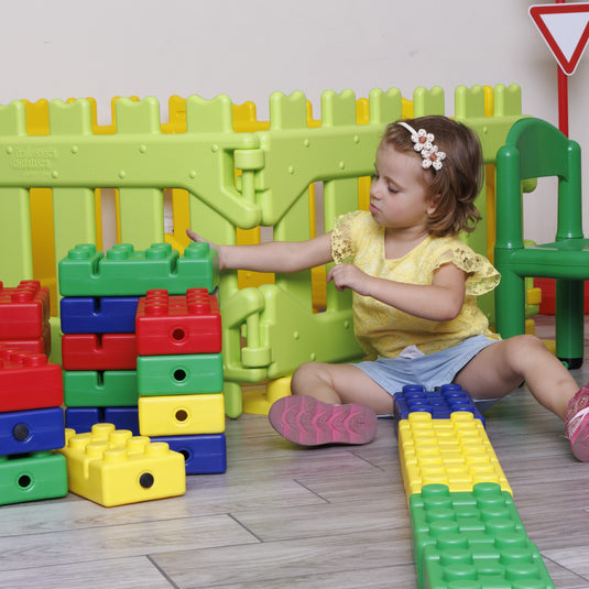Conjunto de Blocos de Construção Gigantes Coloridos