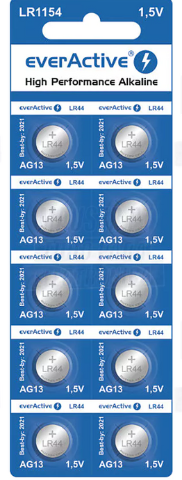 Maxell AG13/LR44 1.5 V alkaline battery (pk. 10)