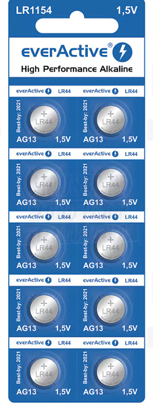 Maxell AG13/LR44 1.5 V alkaline battery (pk. 10)