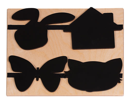 Quadro de formas para desenhar e colorir