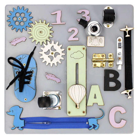 Painel Sensorial em Madeira Natural