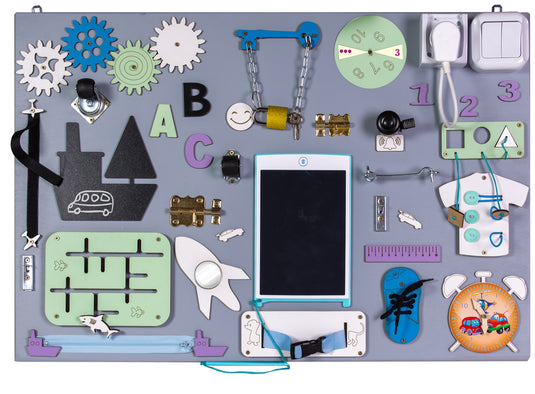 Painel Sensorial em Madeira Natural