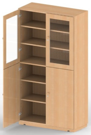 Cabinet with display case