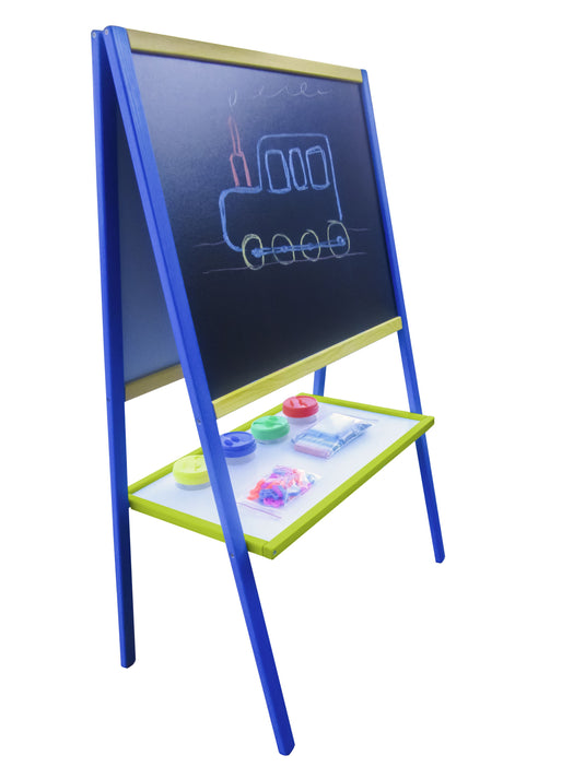 Quadro Infantil Dupla Face com Acessórios – Madeira Colorida