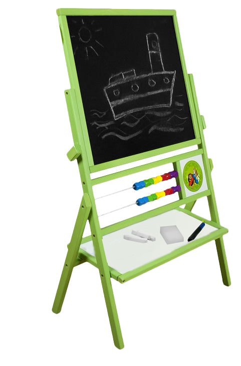 Cargue la imagen en el visor de la galería, Quadro Rotativo Magnético em Madeira Natural com Duplo Contador e Relógios Didáticos
