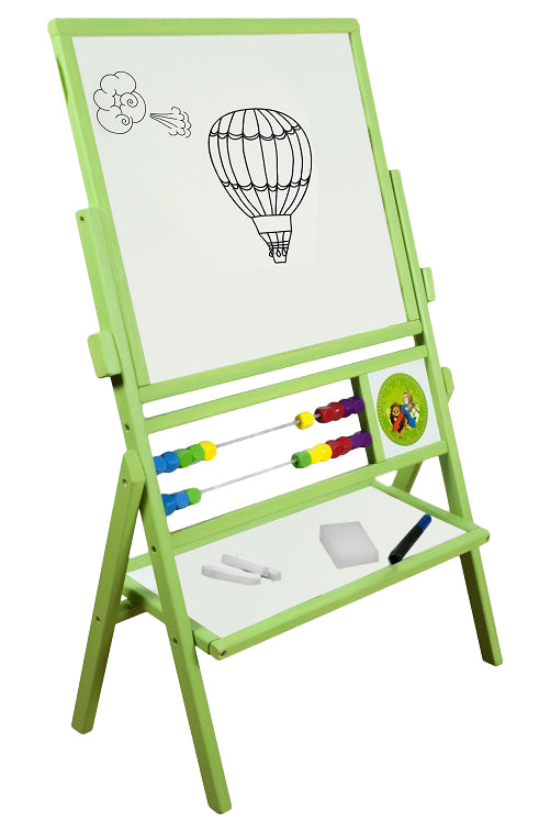 Cargue la imagen en el visor de la galería, Quadro Rotativo Magnético em Madeira Natural com Duplo Contador e Relógios Didáticos
