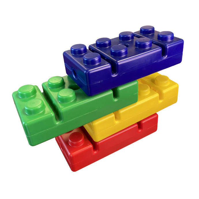 Conjunto de Blocos de Construção Gigantes Coloridos