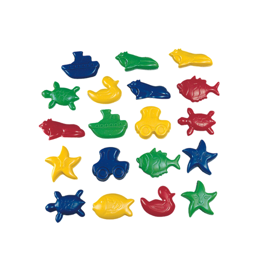 Conjunto de 20 moldes de praia