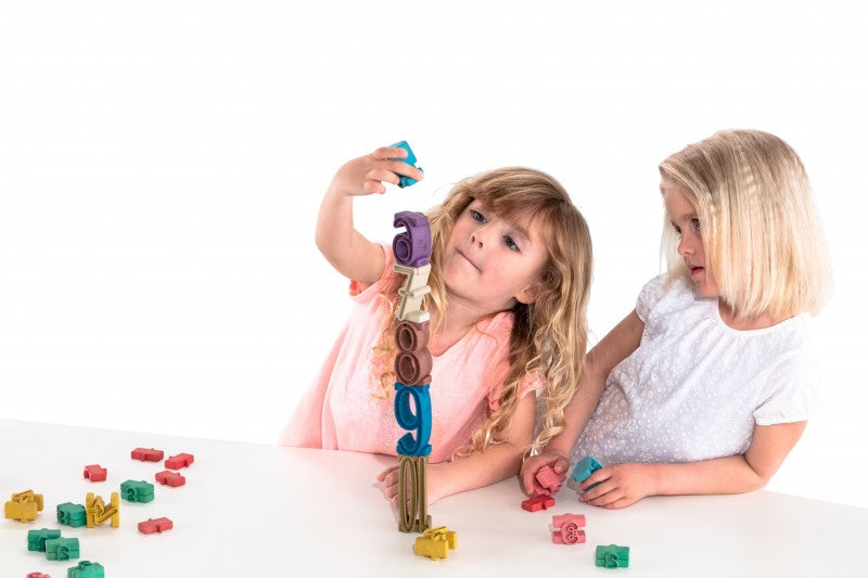 Cargue la imagen en el visor de la galería, Torre de números de colores Montessori
