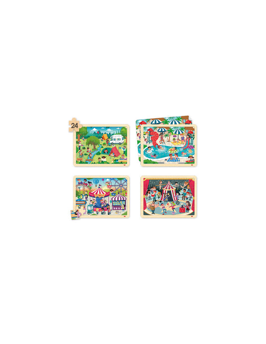 Puzzle Tempo Livre e Vida Social (conj. 4 unidades)