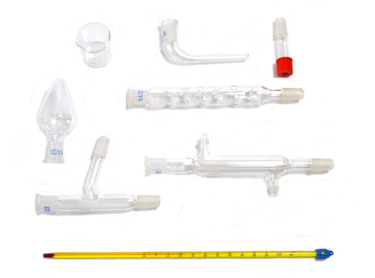 Conjunto de Vidraria para Química Orgânica – 8 Peças
