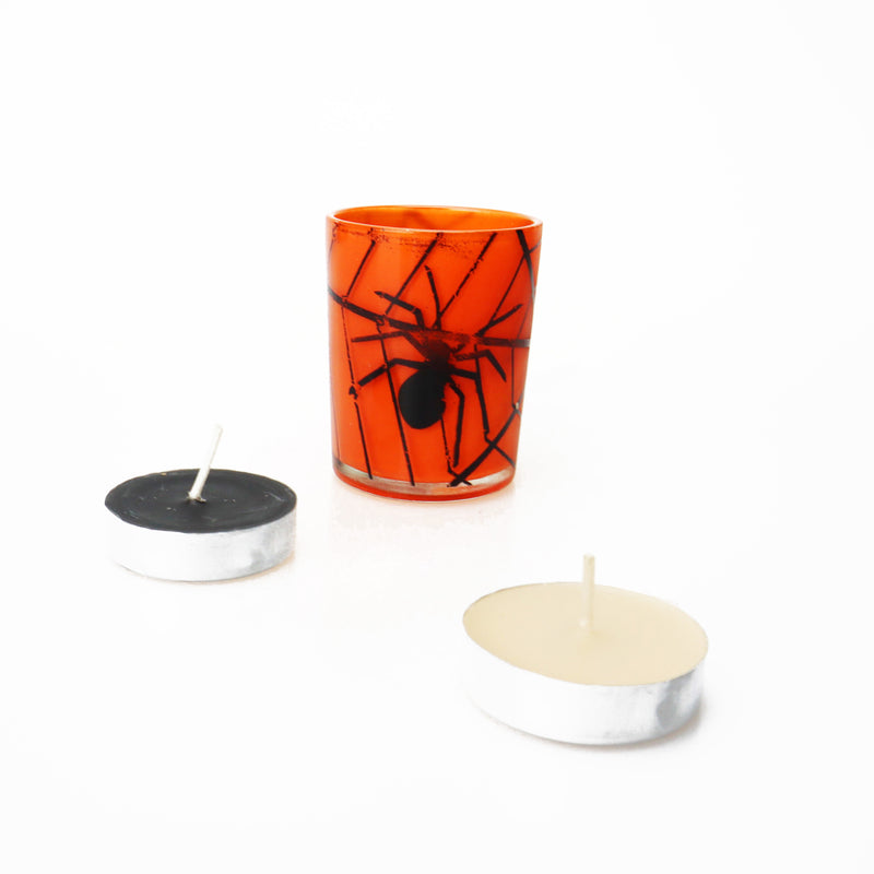 Cargue la imagen en el visor de la galería, Juego TeaLight con taza de Halloween
