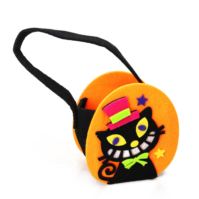 Bolsa de dulces de Halloween de gato negro