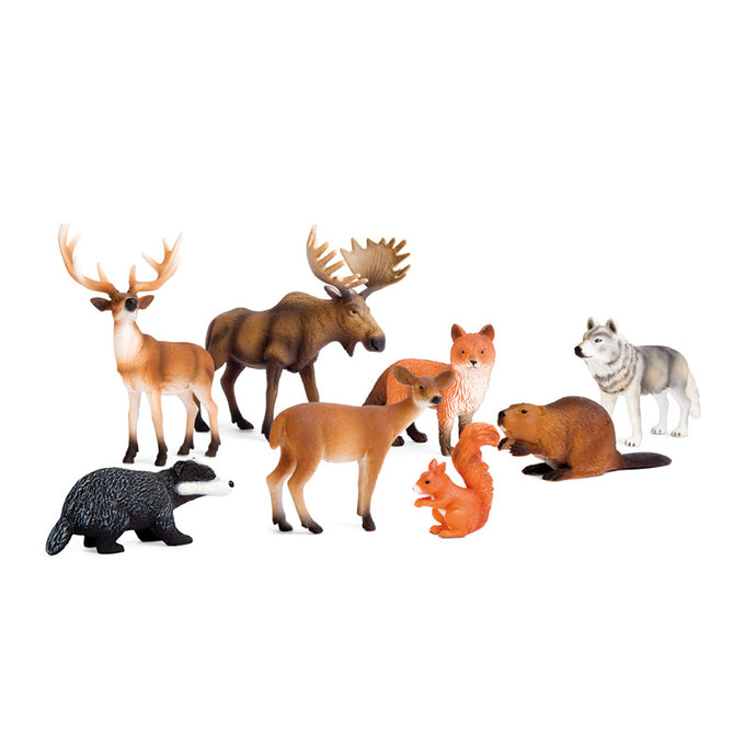 Set of 8 forest animals