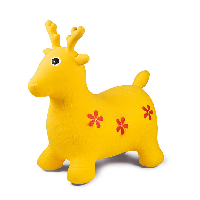 Inflatable jumping reindeer