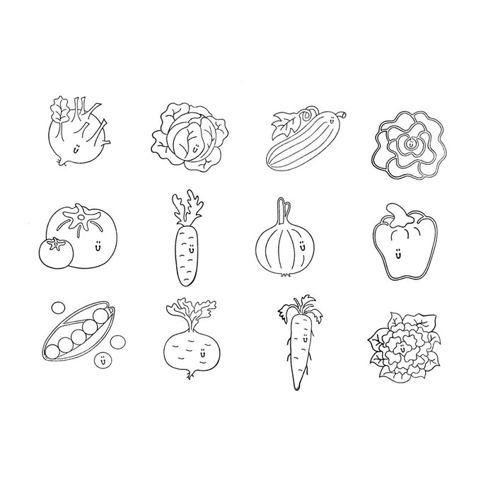 Vegetable stamps