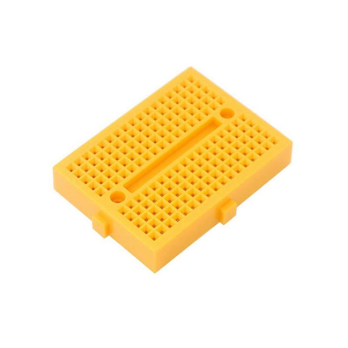 Placa de ensaios coloridas mini Breadboard 170 (Amarelo)