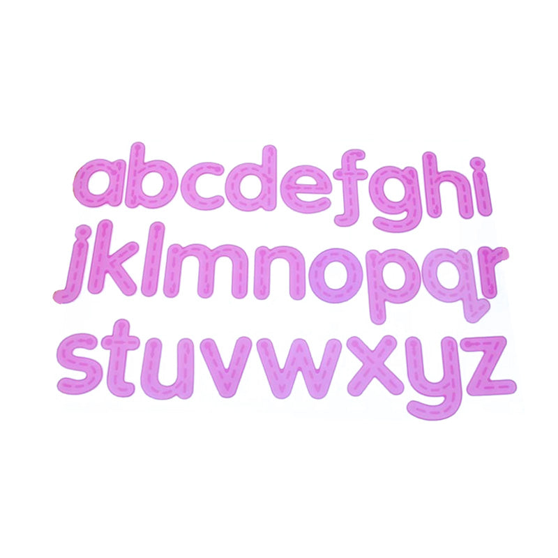 Carregar imagem para visualizador de galeria, Alfabeto translúcido em silicone rosa
