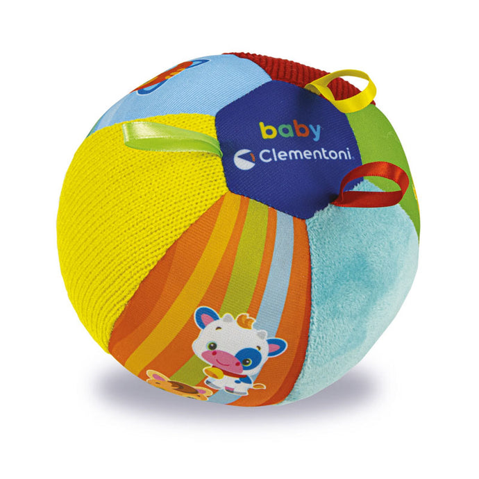 A baby bola dos animais é uma bola macia e colorida que reproduz sons de animais enquanto encoraja as crianças a reconhecê-los.
