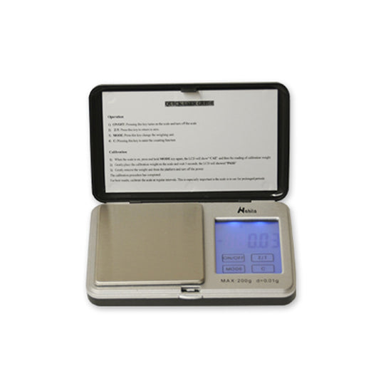 Balanza electrónica de bolsillo, digital 500g con sensibilidad 0,1g