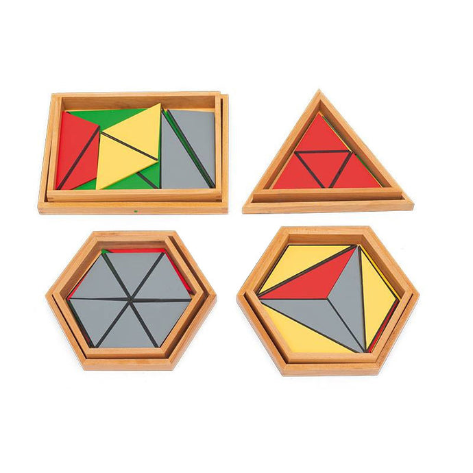 Colored construction triangles