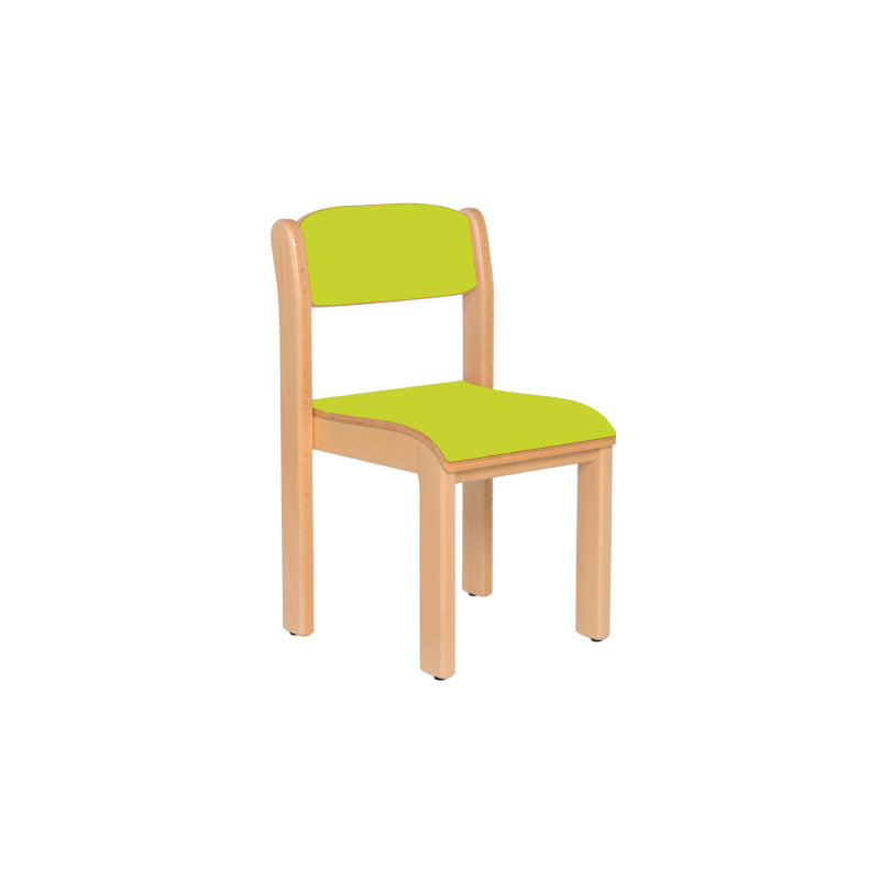 Carregar imagem para visualizador de galeria, cadeira escolar em madeira verde
