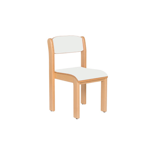 cadeira escolar em madeira branco