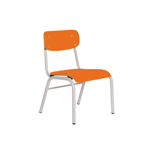 cadeira de aluno laranja