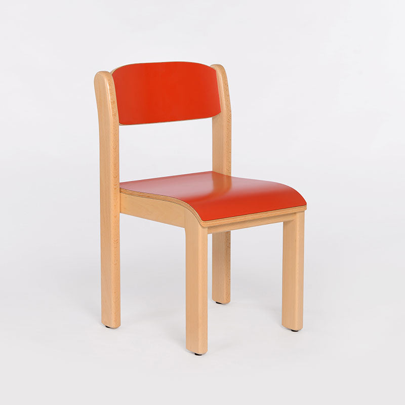 Carregar imagem para visualizador de galeria, Cadeira escolar com estrutura em madeira
