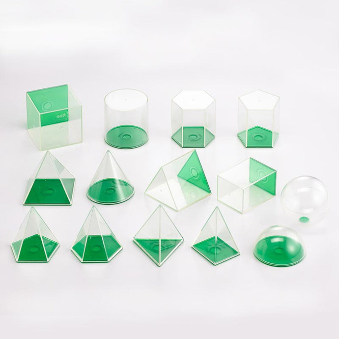 Conjunto de 14 sólidos de enchimento