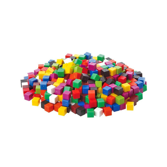 Juego de cubos de colores para clasificar (1000 piezas)